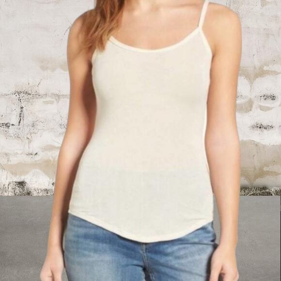 hinge Tops - Hinge NWT Women's Beige Whisper Cami Tank Top-Size Large